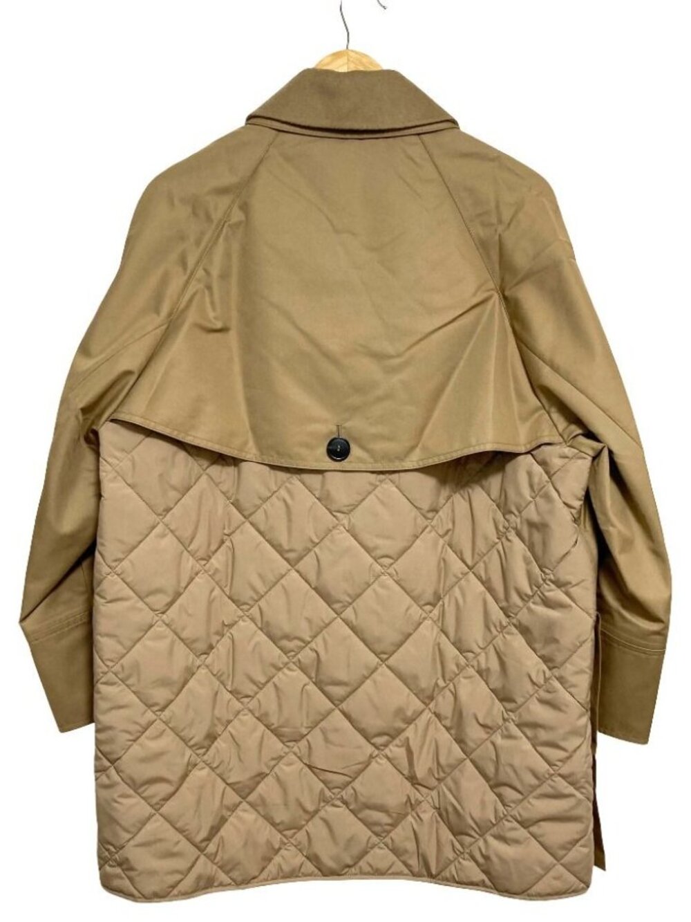Max Mara Weekend Wkdmanna Quilted Trench Coat 36 Beige - Picture 2 of 14